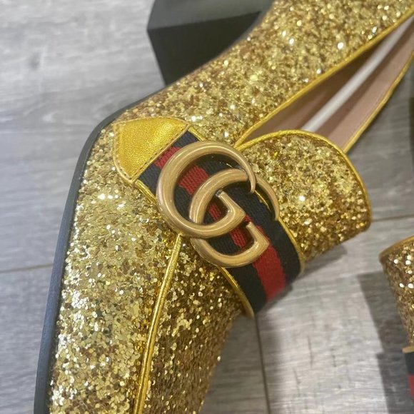 Gucci glitter peyton loafer pump - Picture 6 of 9